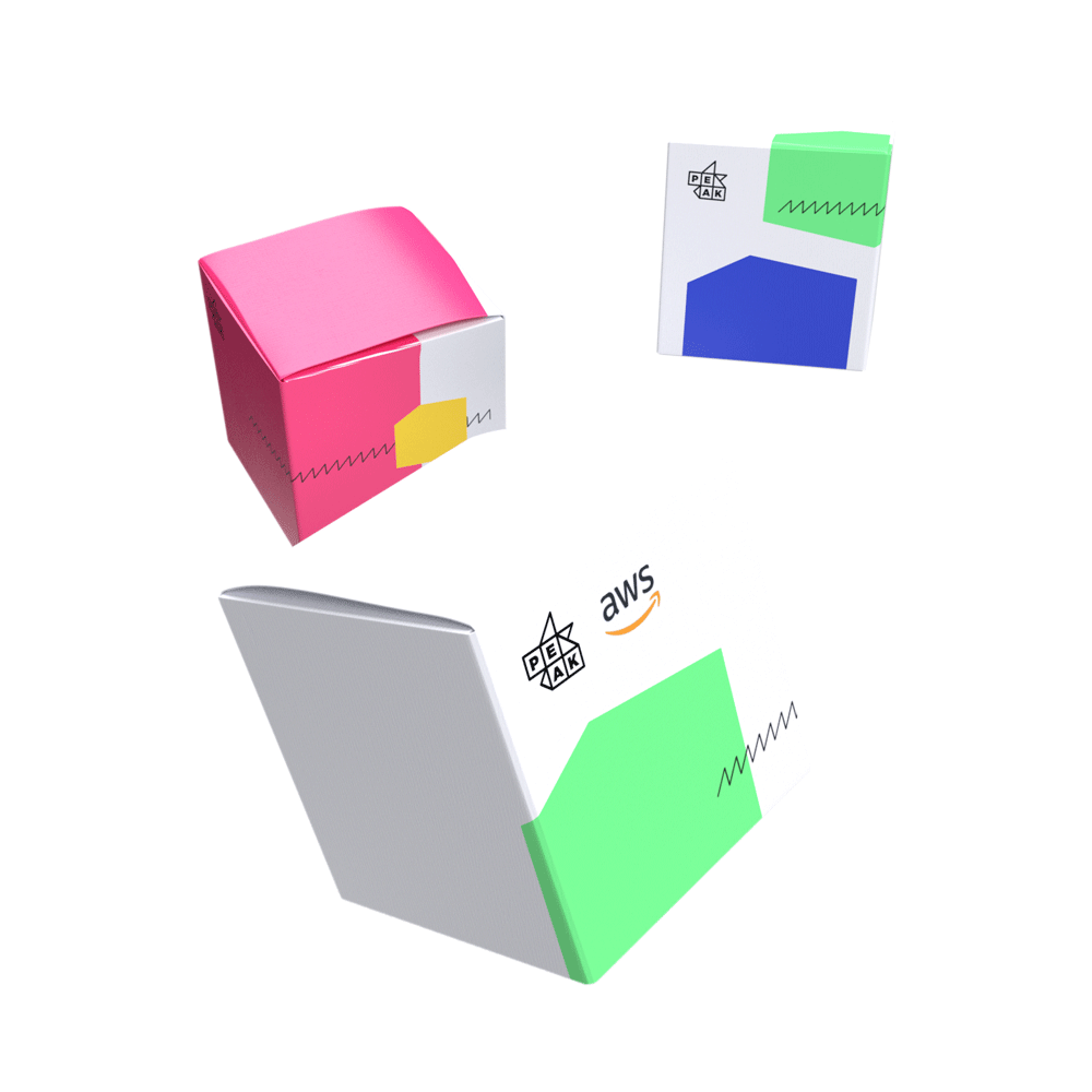 Parcels floating in space